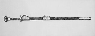 Swords with Scabbard Mounts, Iron, bronze, gold, silver, wood, Chinese
