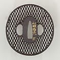 Sword Guard (Tsuba), Iron, gold, copper, Japanese