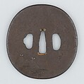 Sword Guard (Tsuba), Iron, copper, Japanese