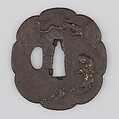 Sword Guard (Tsuba), Iron, gold, silver, Japanese