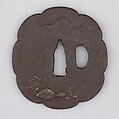 Sword Guard (Tsuba), Iron, gold, silver, Japanese