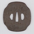 Sword Guard (Tsuba), Iron, copper, Japanese