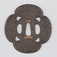 Sword Guard (Tsuba), Iron, copper, Japanese