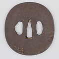 Sword Guard (Tsuba), Iron, copper, Japanese