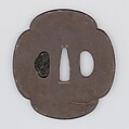 Sword Guard (Tsuba), Iron, copper, Japanese
