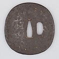 Sword Guard (Tsuba), Iron, silver, copper, Japanese