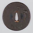 Sword Guard (Tsuba), Iron, copper, Japanese