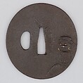 Sword Guard (Tsuba), Iron, copper, Japanese