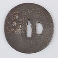 Sword Guard (Tsuba), Iron, copper, Japanese