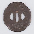 Sword Guard (Tsuba), Iron, copper, Japanese