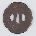 Sword Guard (Tsuba), Iron, copper, Japanese