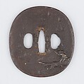 Sword Guard (Tsuba), Iron, copper, Japanese