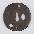 Sword Guard (Tsuba), Iron, copper, Japanese