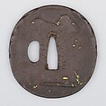 Sword Guard (Tsuba), Iron, copper, gold, Japanese