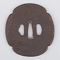 Sword Guard (Tsuba), Iron, copper, Japanese