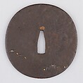 Sword Guard (Tsuba), Iron, copper, Japanese