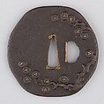 Sword Guard (Tsuba), Iron, copper, Japanese