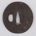 Sword Guard (Tsuba), Iron, copper, Japanese