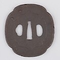Sword Guard (Tsuba), Iron, copper, Japanese