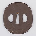 Sword Guard (Tsuba), Iron, copper, Japanese