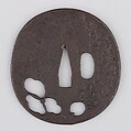 Sword Guard (Tsuba), Iron, copper, Japanese