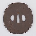 Sword Guard (Tsuba), Iron, copper, Japanese