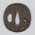 Sword Guard (Tsuba), Iron, copper, gold, copper-silver alloy (shibuichi), Japanese