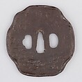 Sword Guard (Tsuba), Iron, copper, Japanese