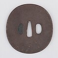 Sword Guard (Tsuba), Iron, copper, Japanese