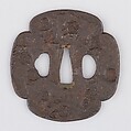 Sword Guard (Tsuba), Iron, copper, Japanese