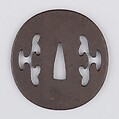 Sword Guard (Tsuba), Iron, copper, Japanese