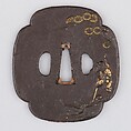 Sword Guard (Tsuba), Iron, copper, Japanese