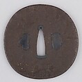 Sword Guard (Tsuba), Iron, copper, Japanese