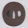 Sword Guard (Tsuba), Iron, copper, Japanese