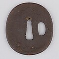 Sword Guard (Tsuba), Iron, copper, Japanese