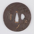 Sword Guard (Tsuba), Iron, copper, Japanese