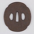 Sword Guard (Tsuba), Iron, copper, Japanese