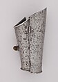 Left and Right Forearm Defenses (Vambraces), Steel, leather, Italian