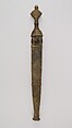 Dagger with Sheath, Copper alloy, iron, West African, Cameroon, possibly Adamawa, Nigeria