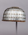 Lamellar Helmet, Iron, leather, Mongolian or Tibetan
