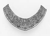 Collar Plate for a Helmet of Henry III of France (1551–1589), Steel, copper alloy, French, probably Paris