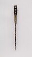 Knife (Piha Kaetta) with Sheath, Wood, silver, horn, steel, brass, Sri Lankan