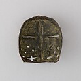 Visor of a Miniature Helm, Copper, gold, French