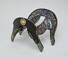 Saddle (Kura), Wood, lacquer, abalone shell, gold, Japanese