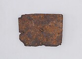 Six Brigandine Plates, Iron, copper alloy, textile, European
