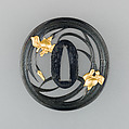 Pair of Sword Guards (Tsuba), Inscribed on the inner face of each tsuba by Sunagawa Mao-Yoshi (Japanese, active early–mid-19th century), Copper-gold alloy (shakudō), gold, copper, Japanese