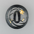 Pair of Sword Guards (Tsuba), Inscribed on the inner face of each tsuba by Sunagawa Mao-Yoshi (Japanese, active early–mid-19th century), Copper-gold alloy (shakudō), gold, copper, Japanese