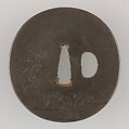 Sword Guard (Tsuba), Copper-silver alloy (shibuichi), copper, Japanese
