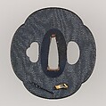 Sword Guard (Tsuba), Inscribed by Gotō Mitsuakira (Japanese, 1816–1856), Copper-gold alloy (shakudō), gold, silver, copper, Japanese