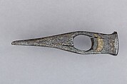 Axe Head, Steel, silver (?), copper alloy, possibly Tartar-Circassian, Crimean Khanate